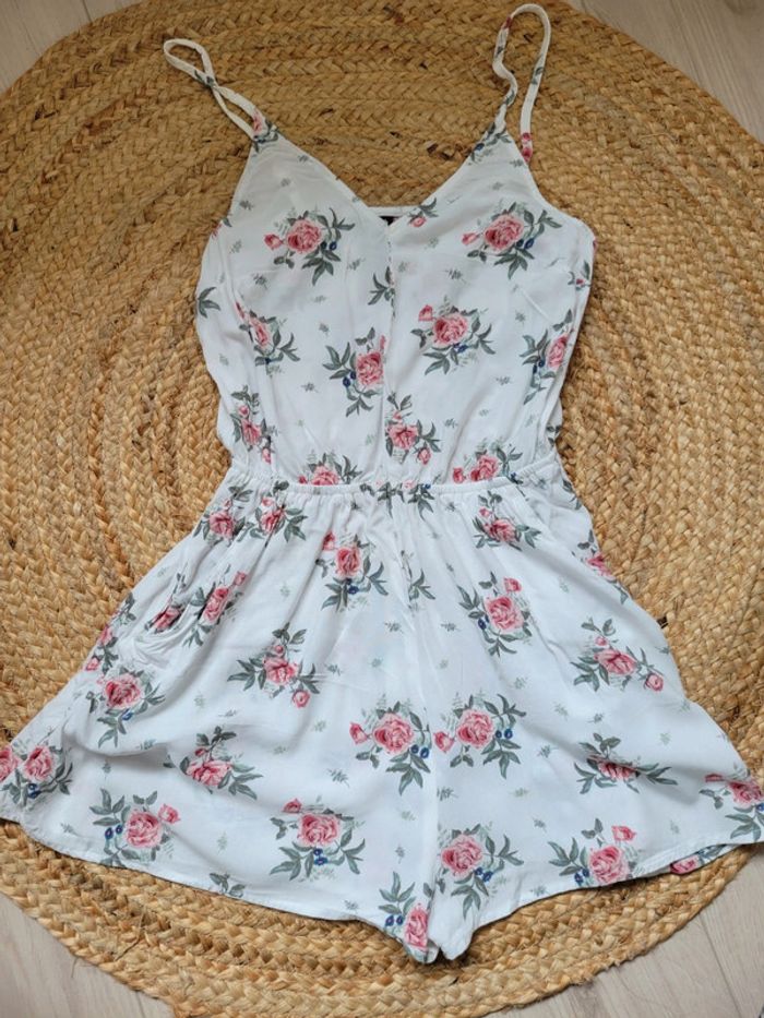 Combishort à fleurs