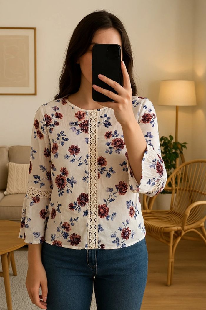 Blouse fleurie Forever 21 - Taille S