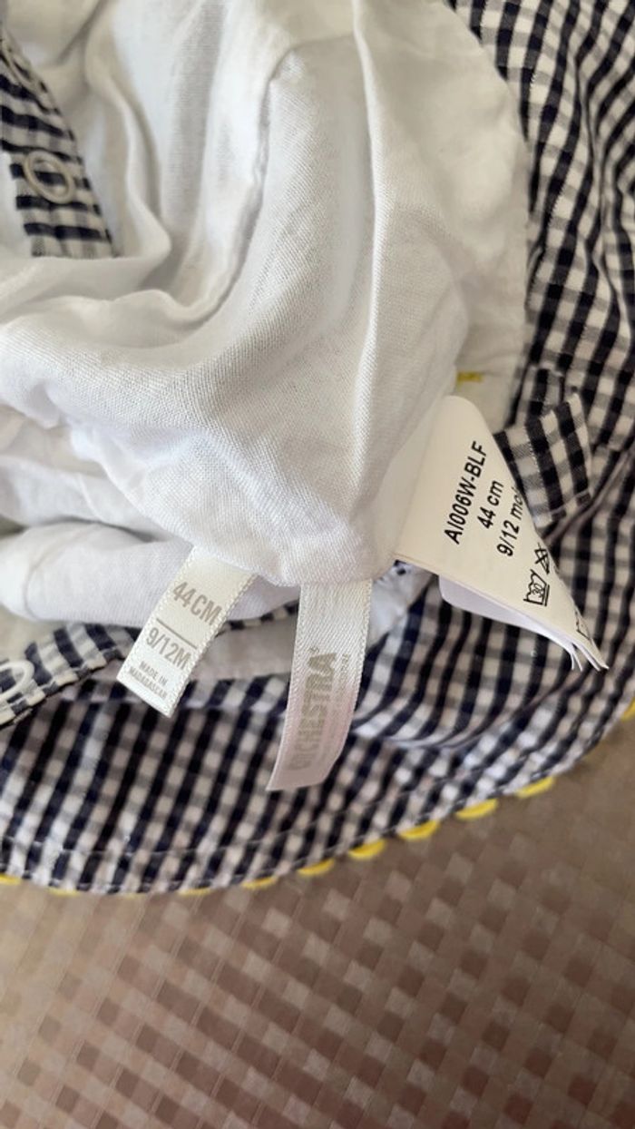 Chapeau vichy 9/12 mois - photo numéro 4