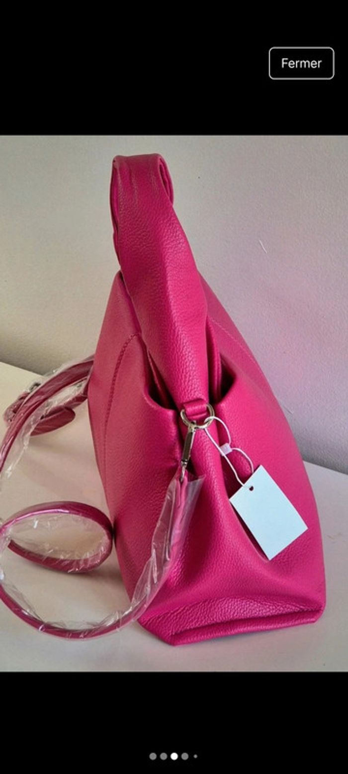 Sac à main fushia 30x20x15 cm neuf - photo numéro 3