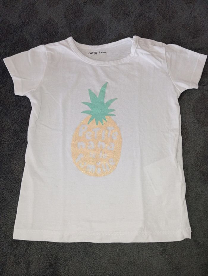T-shirt à manches courtes 24 mois