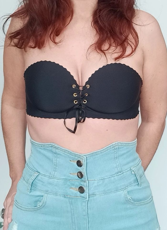 Jean slim troué délavé taille très haute 38 - photo numéro 8