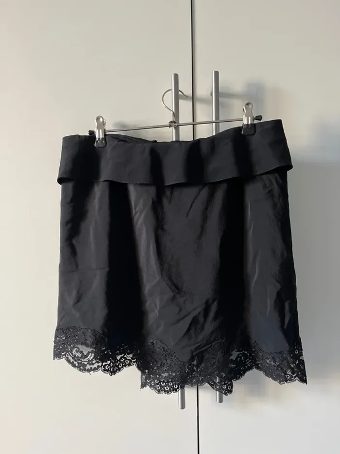 Jupe Chloé noire en soie - photo numéro 2