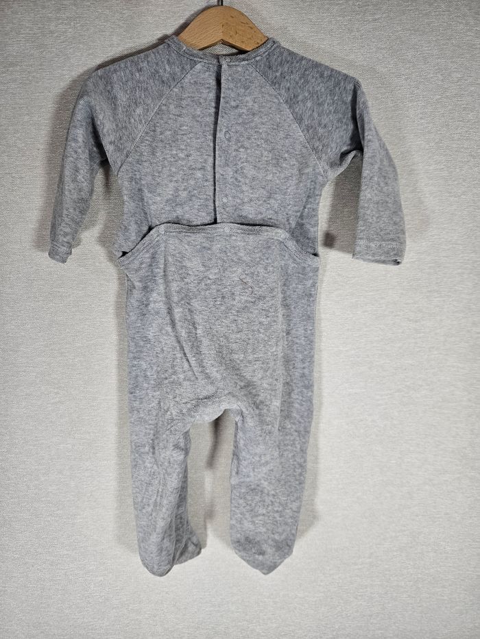 Pyjama velour éléphant  mes petits cailloux 12 mois - photo numéro 7