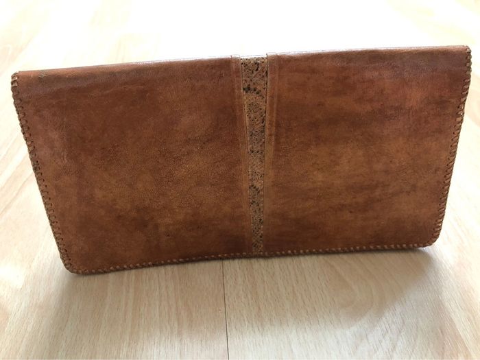 Pochette cuir marron - photo numéro 2