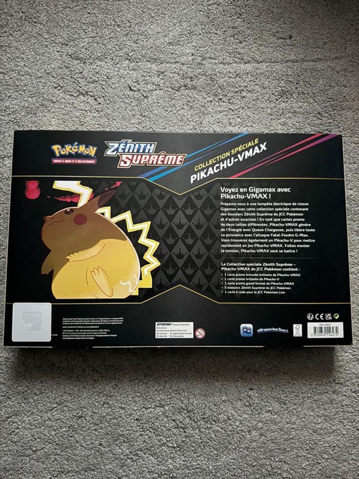 Pokémon Coffret Pikachu Zénith Suprême EB12.5 Pikachu V-max - Neuf/Scellé - FR - photo numéro 2