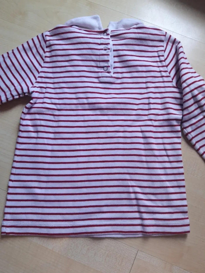 Tshirt manches longues filles petit bateau - photo numéro 3