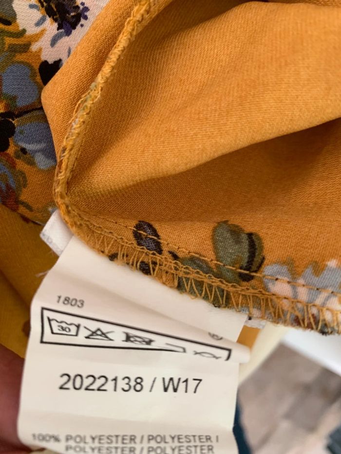 Blouse fleurie taille 48 moutarde - photo numéro 12