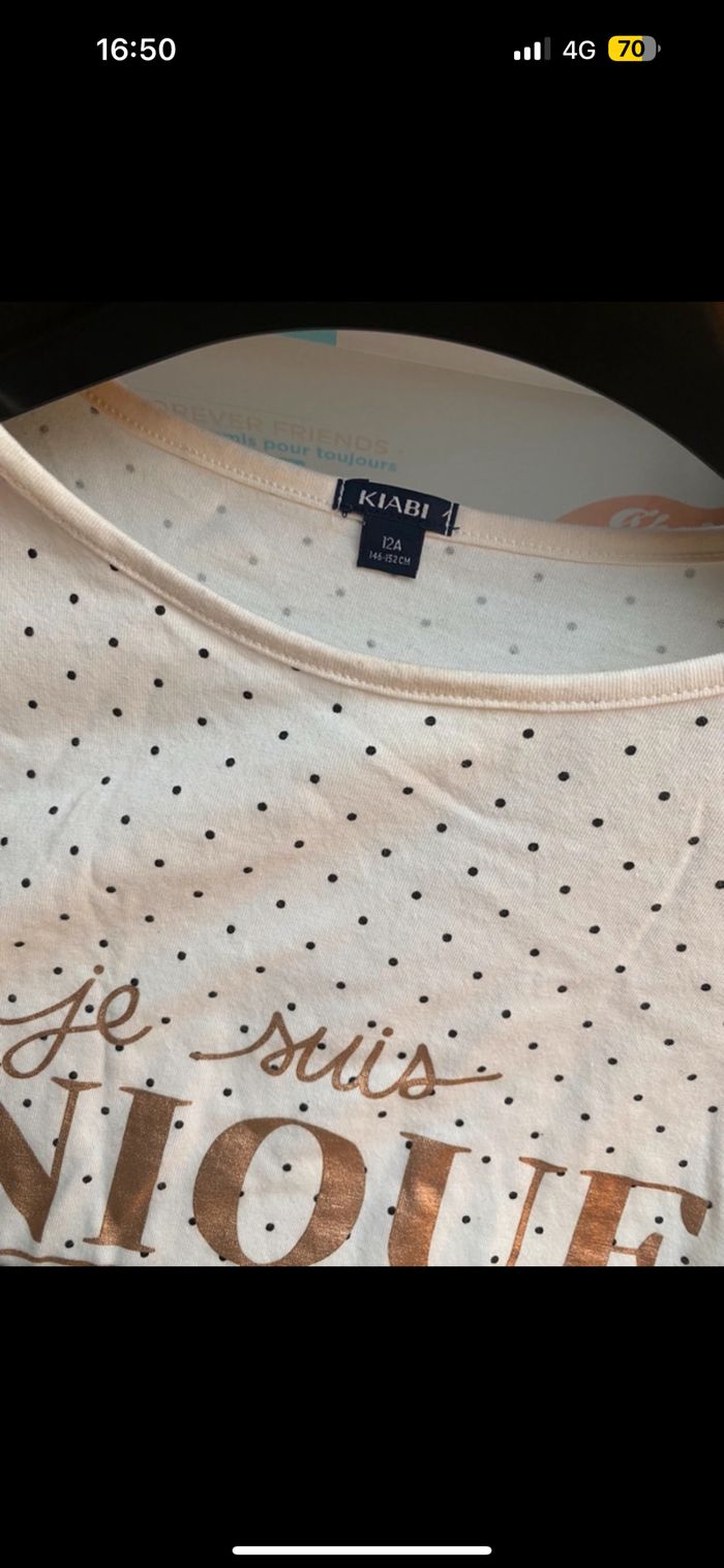 Tee shirt pour fille manches longues - photo numéro 5