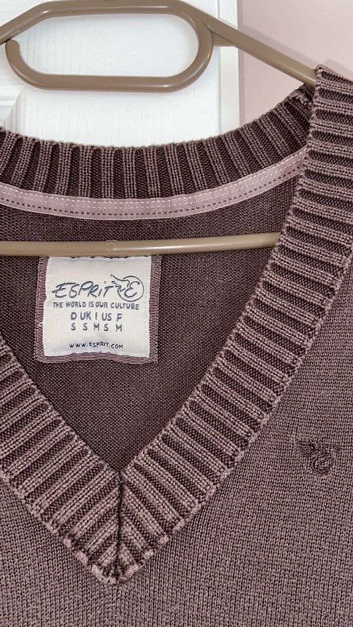 Pull Esprit marron taille M - photo numéro 2