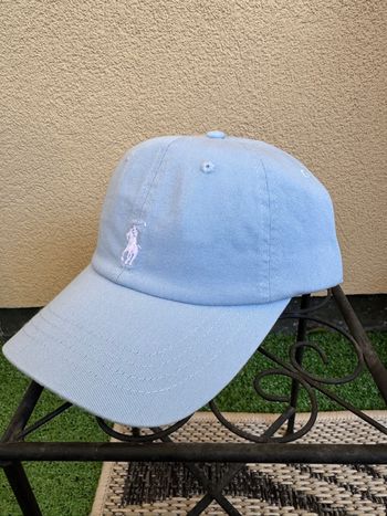 Casquette Ralph Lauren bleue clair neuve 