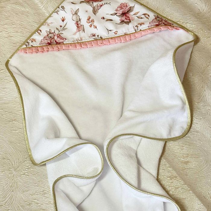 cape de bain lapin rose - photo numéro 2