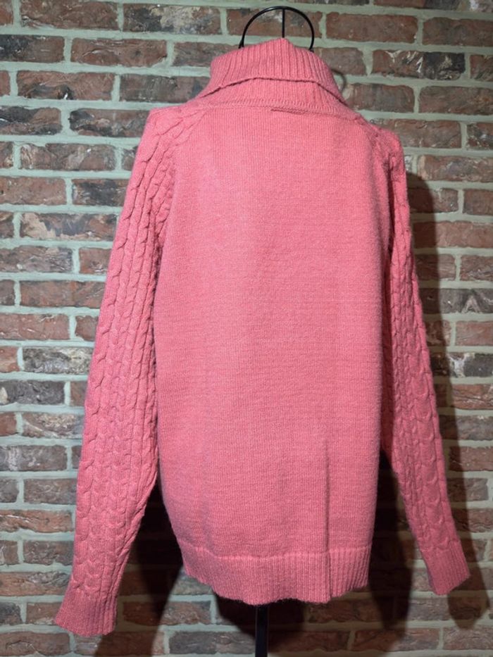 Pull col roulé torsadé rose Lili Sidonie Taille M / 38 - photo numéro 8