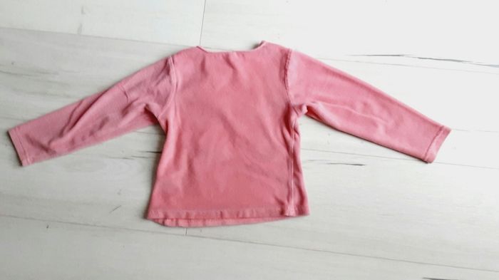 Vêtement fille haut de pyjama velours rose et violet 5 ans - photo numéro 3