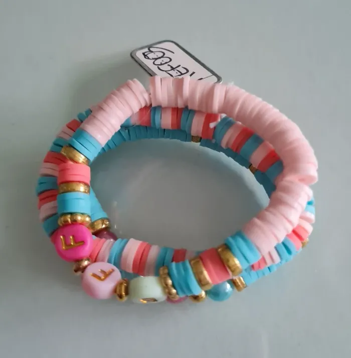 lot X3 bracelets fantaisie élastique fille - photo numéro 3