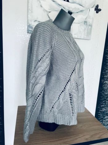 Pull tricot à torsades taille 46/48 excellent état