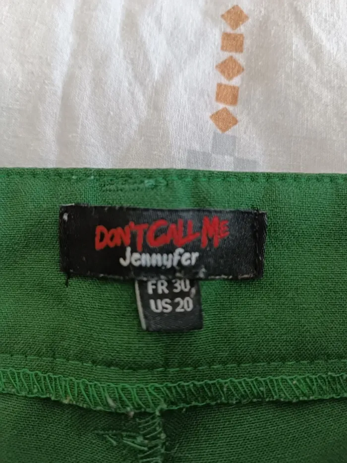 Pantalon fluide vert taille 30 - photo numéro 4