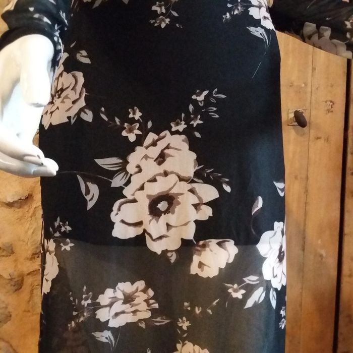 Robe y2k longue fleurs M - photo numéro 3