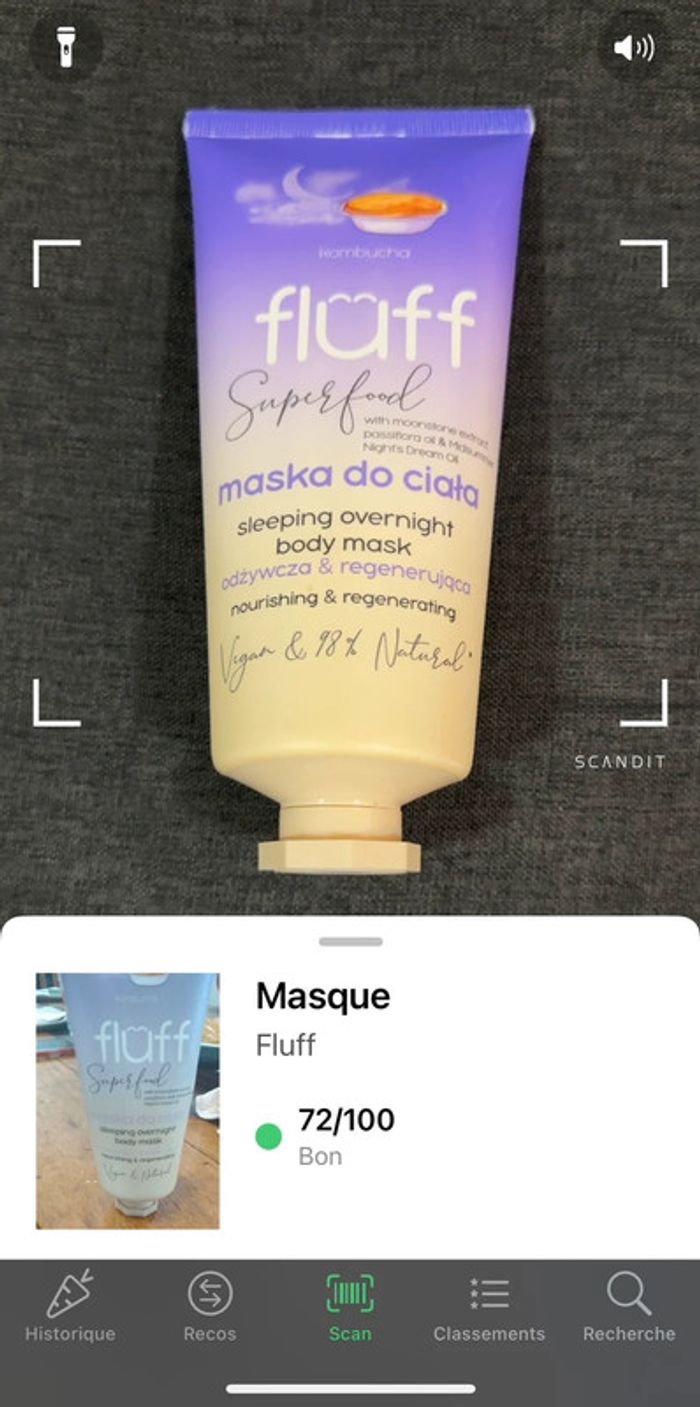 Masque de nuit Vegan Fluff Kombucha pour le corps - Neuf - photo numéro 4