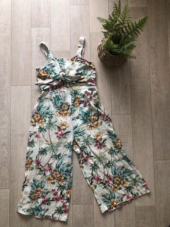 Combinaison crème vert Zara