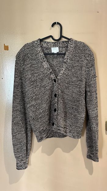 🧥 Gilet chiné Noir blanc et Beige