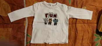 T-shirt manches longues 6-9 Mois