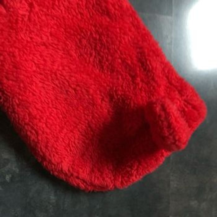 Pull body à capuche pilou rouge Renne brodé 3 ans - photo numéro 3