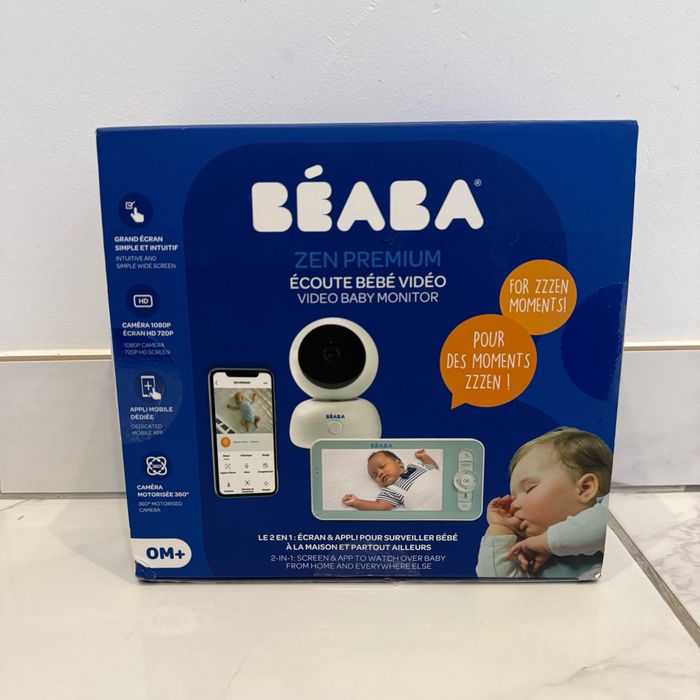 BÉABA Babyphone écoute-bébé Vidéo Zen Premium night blue.
