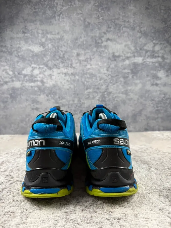 Salomon XA Pro 3D Gore-Tex - Trekking Shoes - Blue & Yellow - photo numéro 4