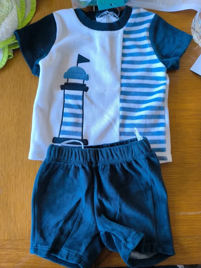 ensemble 2 pièces garçon 6 mois