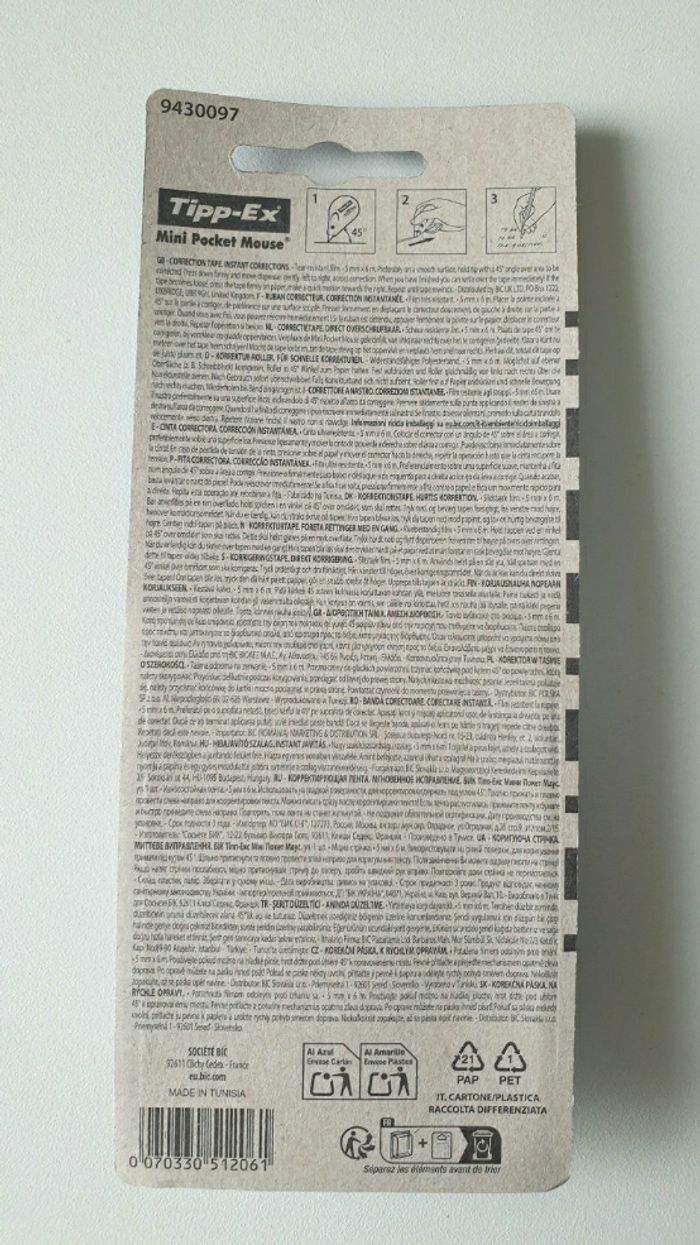 Neuf fournitures scolaires rouleau de tipp-ex blanco correcteur - photo numéro 2