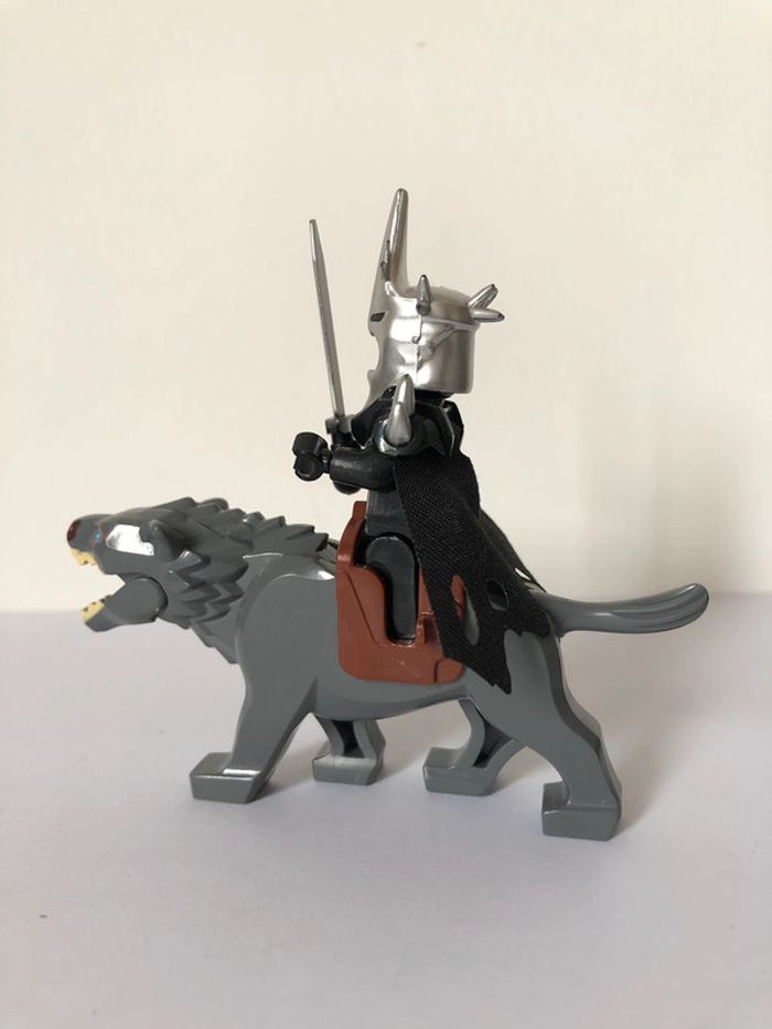 Figurine type lego Roi d’Angmar sur Warg - photo numéro 2