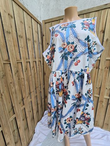 Robe provençale 🍒vintage fait main🍒 taille 48/50 regarder les mesures