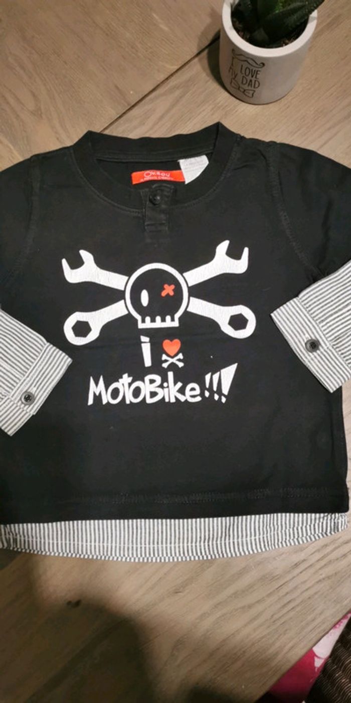 T-shirt manches longues I love Motobike - photo numéro 2