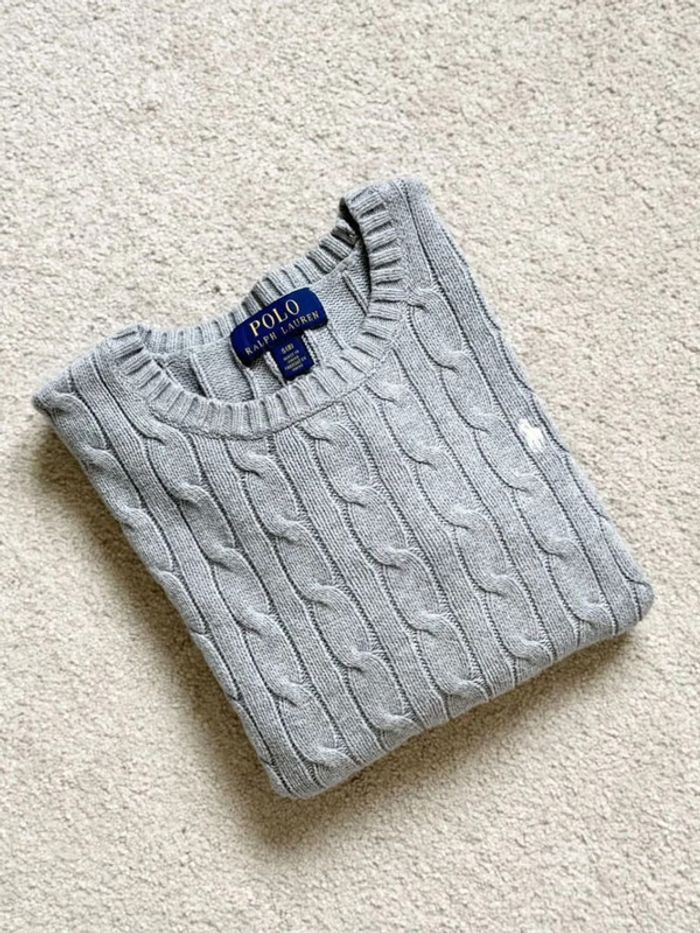 Pull torsadé Ralph Lauren - Gris