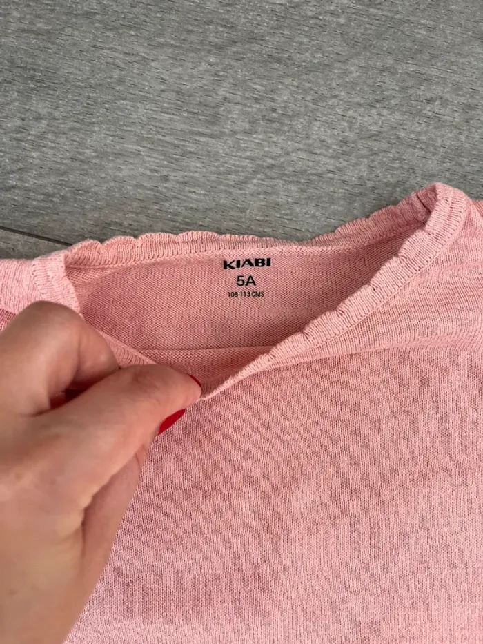 Ensemble lot 3 pièces Kiabi 5 ans rose pantalon pull t-shirt - photo numéro 5