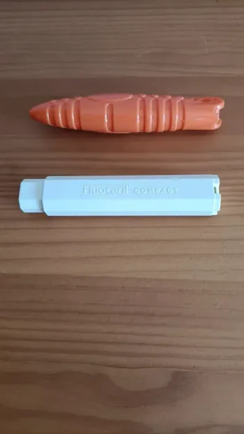 Lot de 2 brosses à dents de voyage