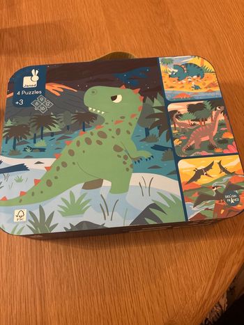Coffret - 4 puzzles évolutifs dinosaures