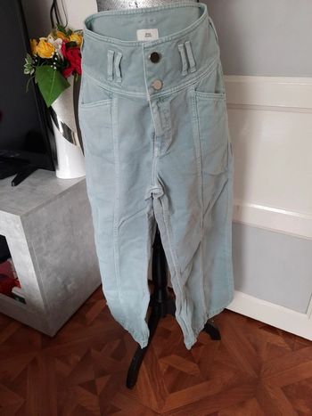 Pantalon large velours