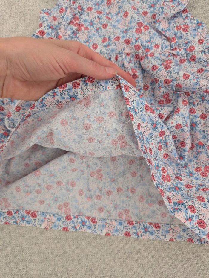 Robe fleurie bleue 12mois - photo numéro 4