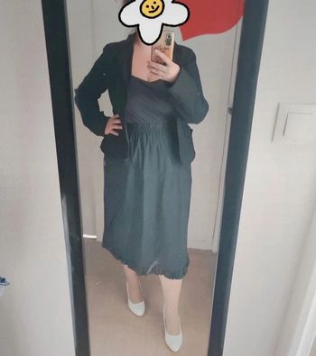 Jupe longue élastique vintage femme