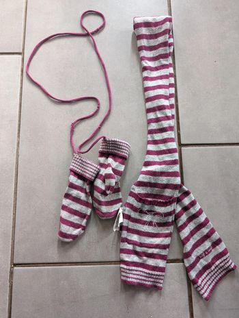 Ensemble moufle écharpe Naf Naf