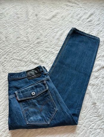 Jean Levi’s 569 loose Straight droit ample homme W33 L30 Made in Mexico bleu foncé L/44 Vintage Y2K