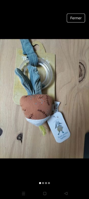 Hochet anneau moulin Roty neuf