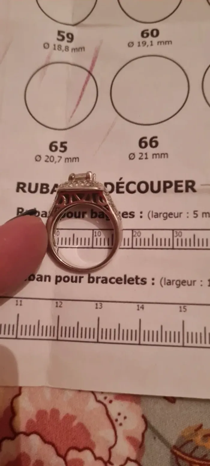 Bague solitaire en argent - photo numéro 8
