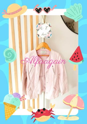 Veste rose Zara 6/7ans