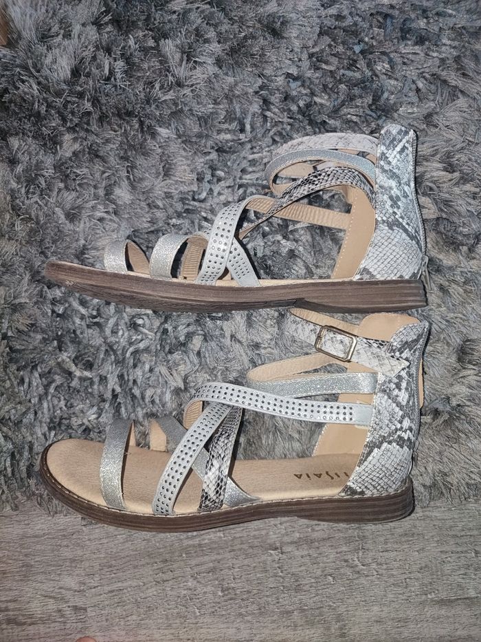 Sandales pied nus femme taille 37 tissaia - photo numéro 3