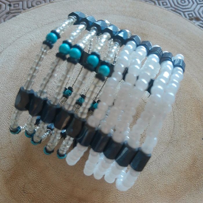 Bracelet manchette multi rang transformable magnétique - photo numéro 7