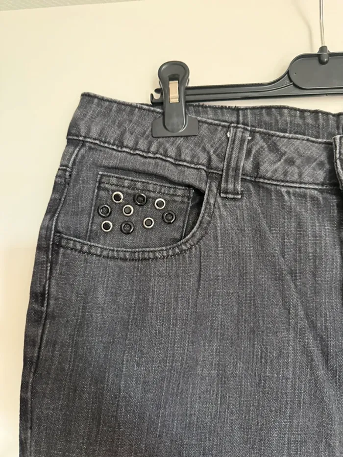 Jean droit grande taille en très bon état taille 50 el corte ingles noir - photo numéro 4