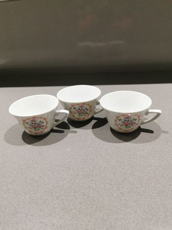 Lot de 3 tasses à café deshoulières